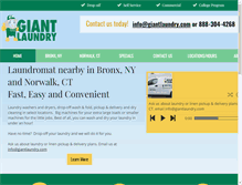 Tablet Screenshot of giantlaundry.com